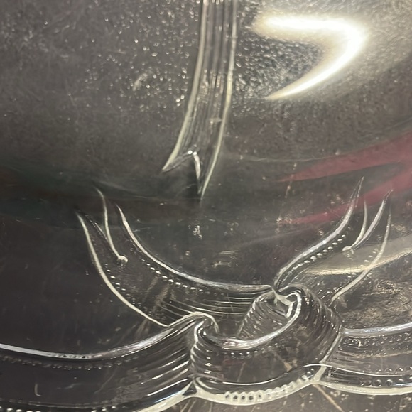 Vintage Mikasa Crystal Holiday Bells Hostess Platter Serving Tray Japan - Picture 4 of 5